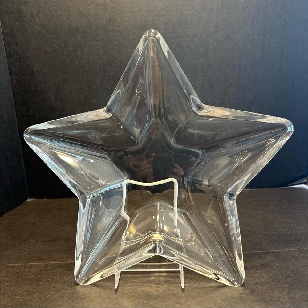 13" Glass Star Platter or centerpiece 1/2" Thick July 4th/Cowboys/Sport/Space